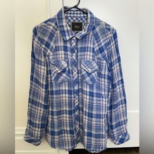 Rails button down flannel shirt